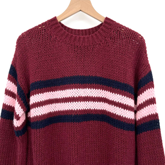 XIRENA Apres Ski Sweater in St. Moritz Size Small Burgundy Red Pink Alpaca Blend - Picture 6 of 16